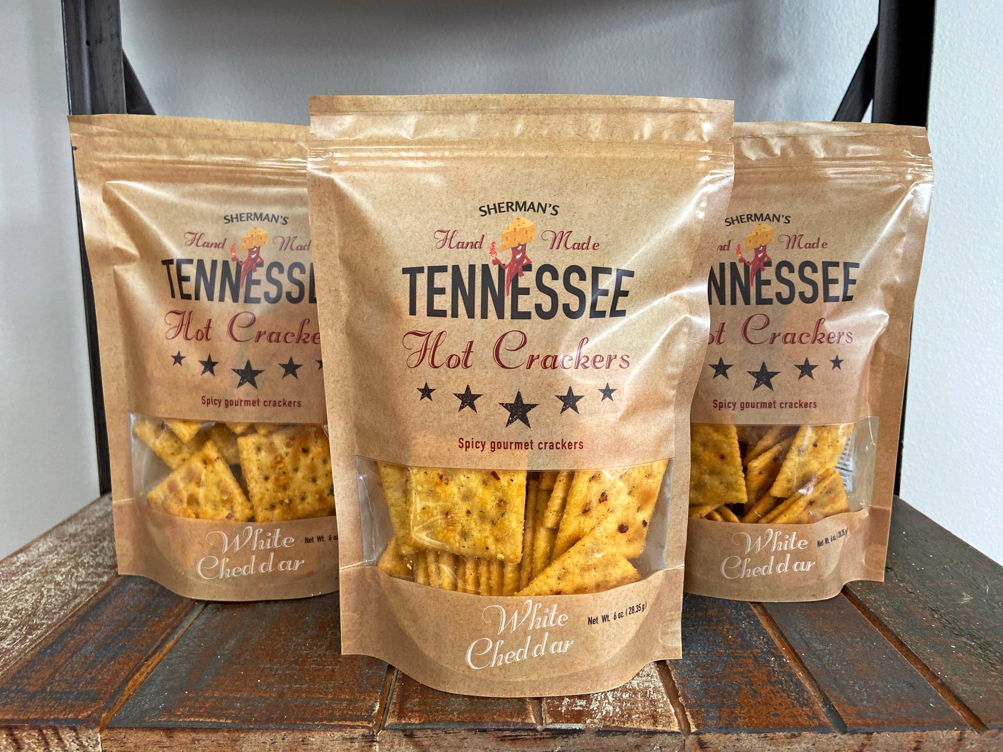 Sherman's Tennessee Hot Crackers, White Cheddar Flavor