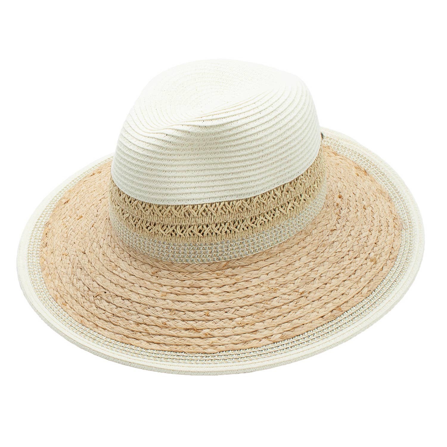 Sogand Raffia Straw Natural Sun 4 Inch Brim Beach Resort Hat