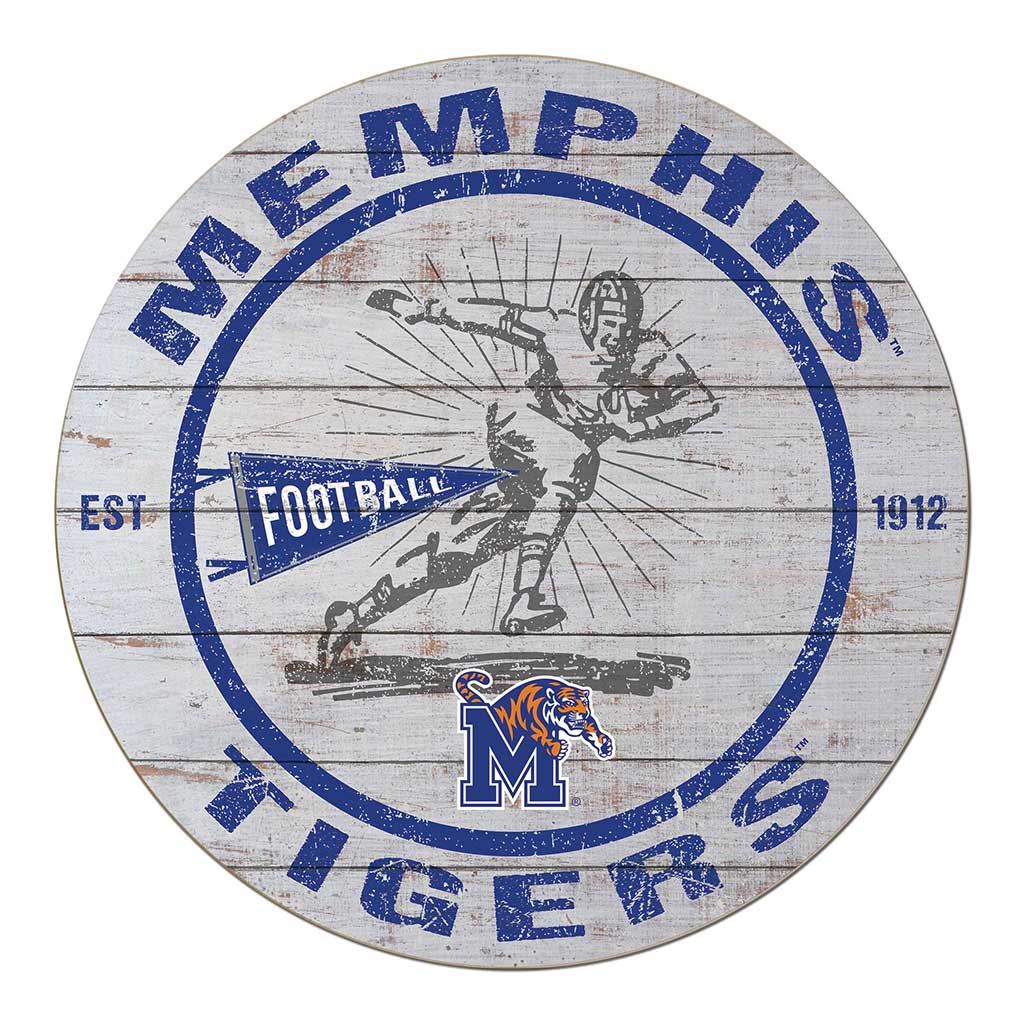 20" x 20" Throwback Circle Memphis Tigers