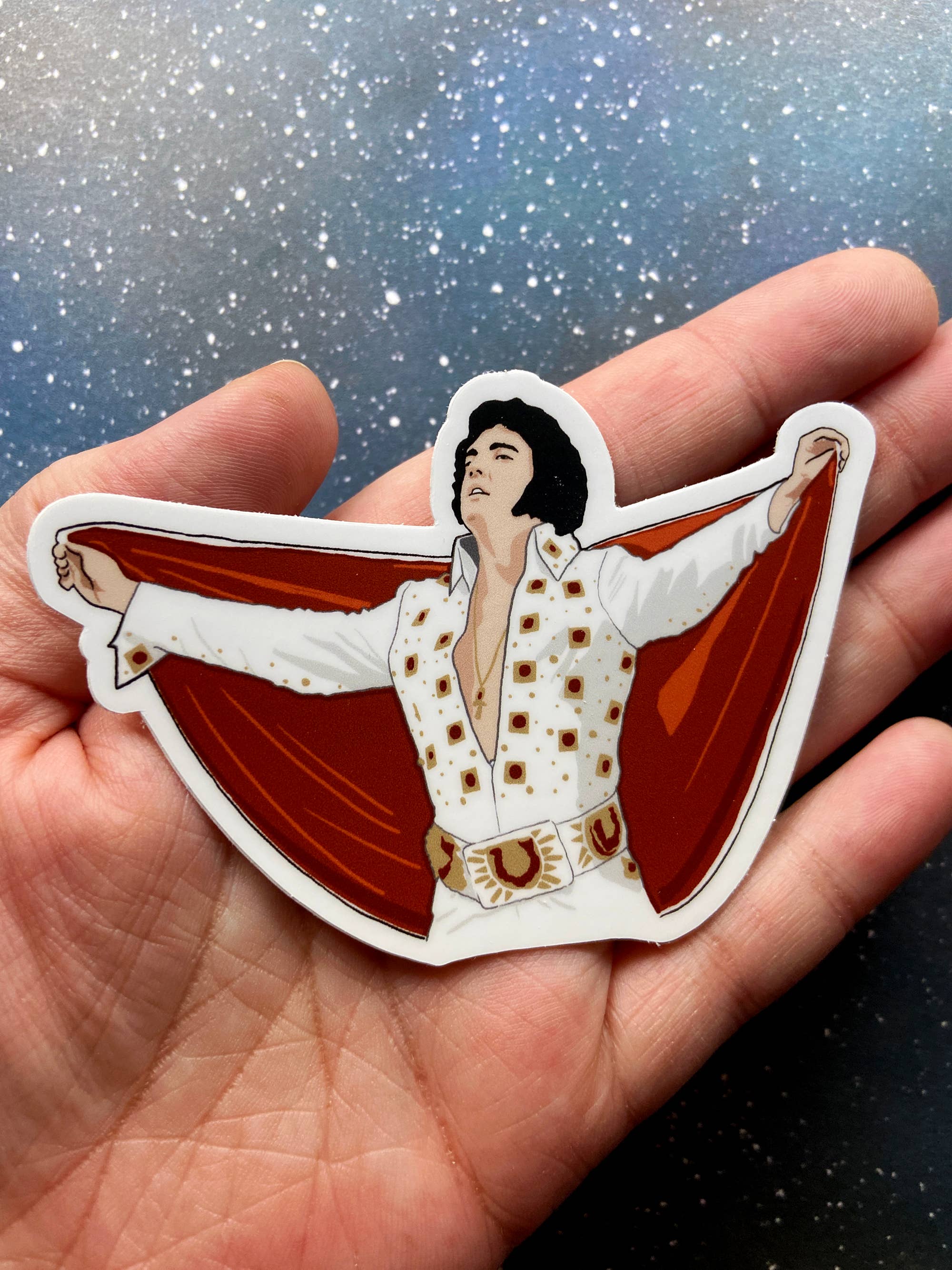 "Elvis Presley" King of Rock N Roll Sticker