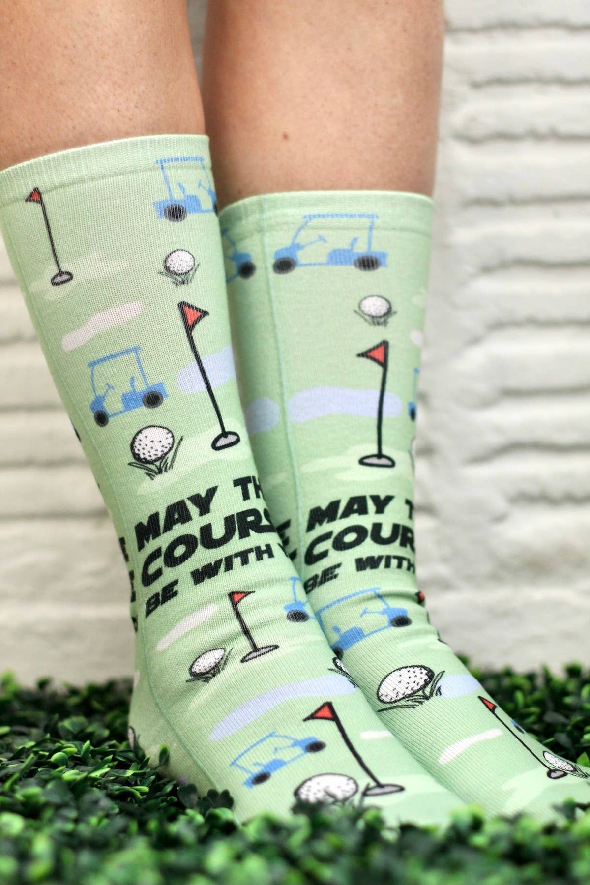 May The Course Be With You (Golf) - Funny Socks