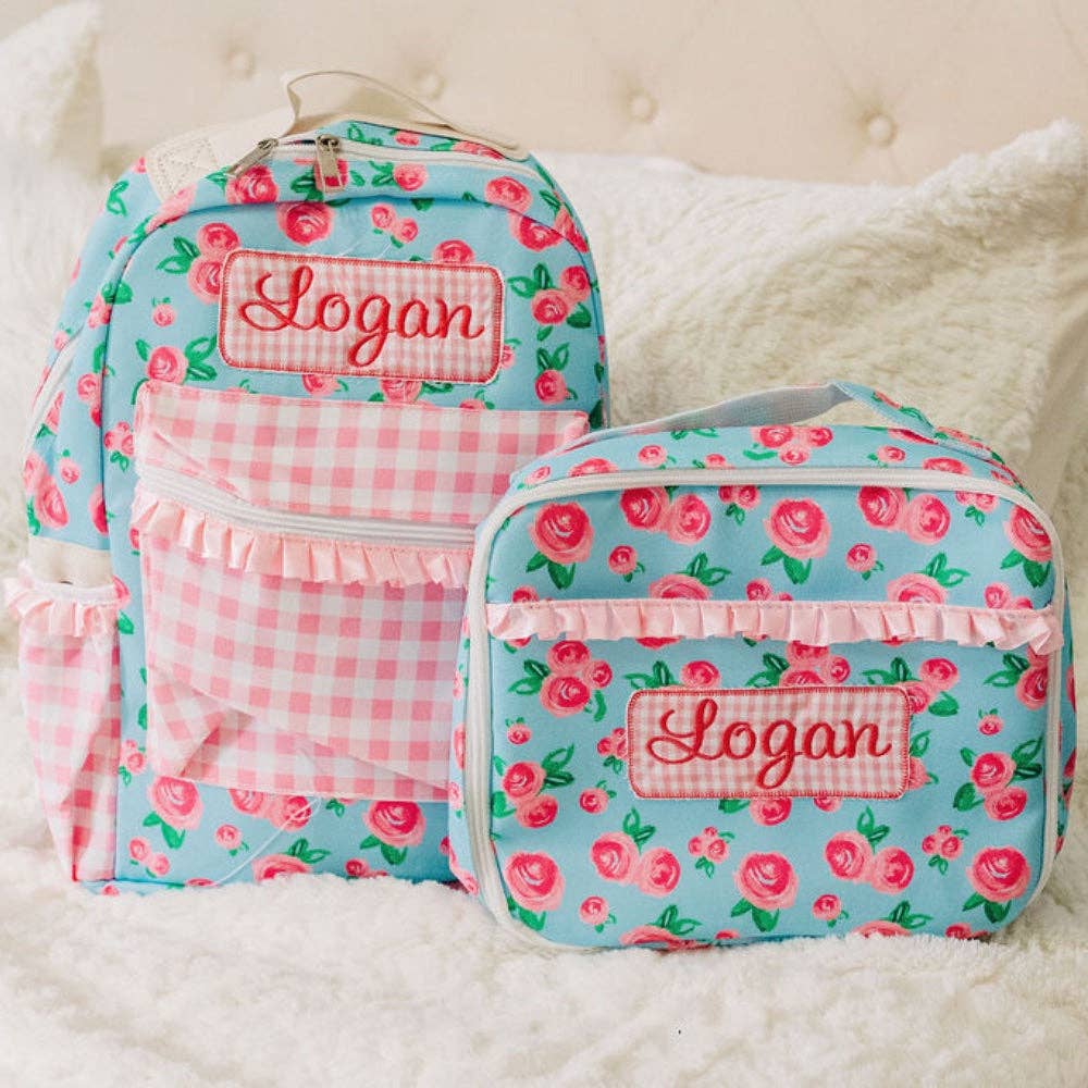 Watercolor Roses Ruffle Backpack