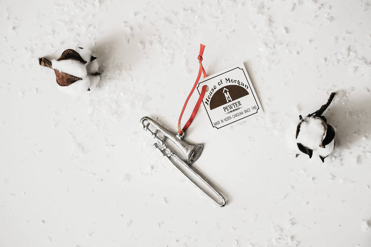 Handmade Music Christmas Ornament - Trombone