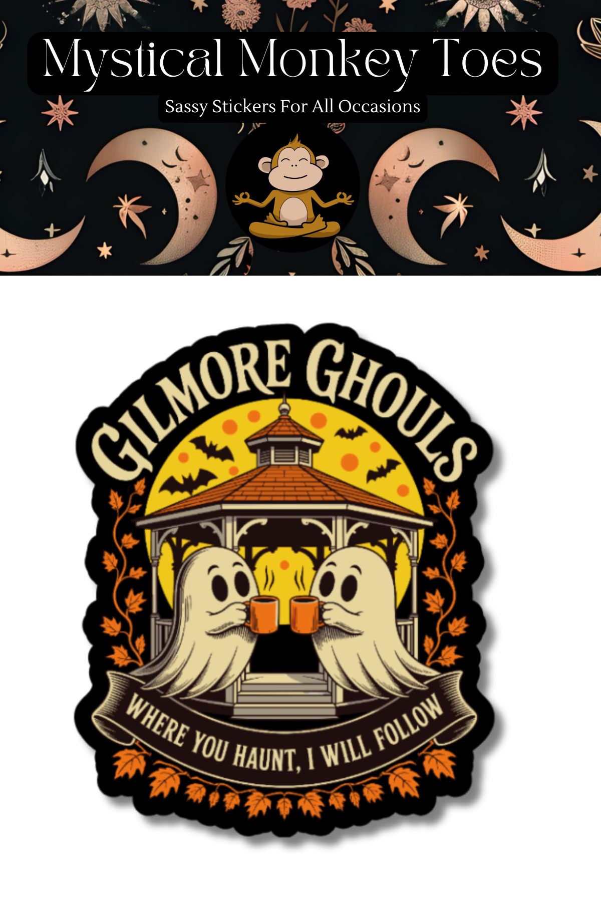 Funny Gilmore Ghouls Vinyl Sticker