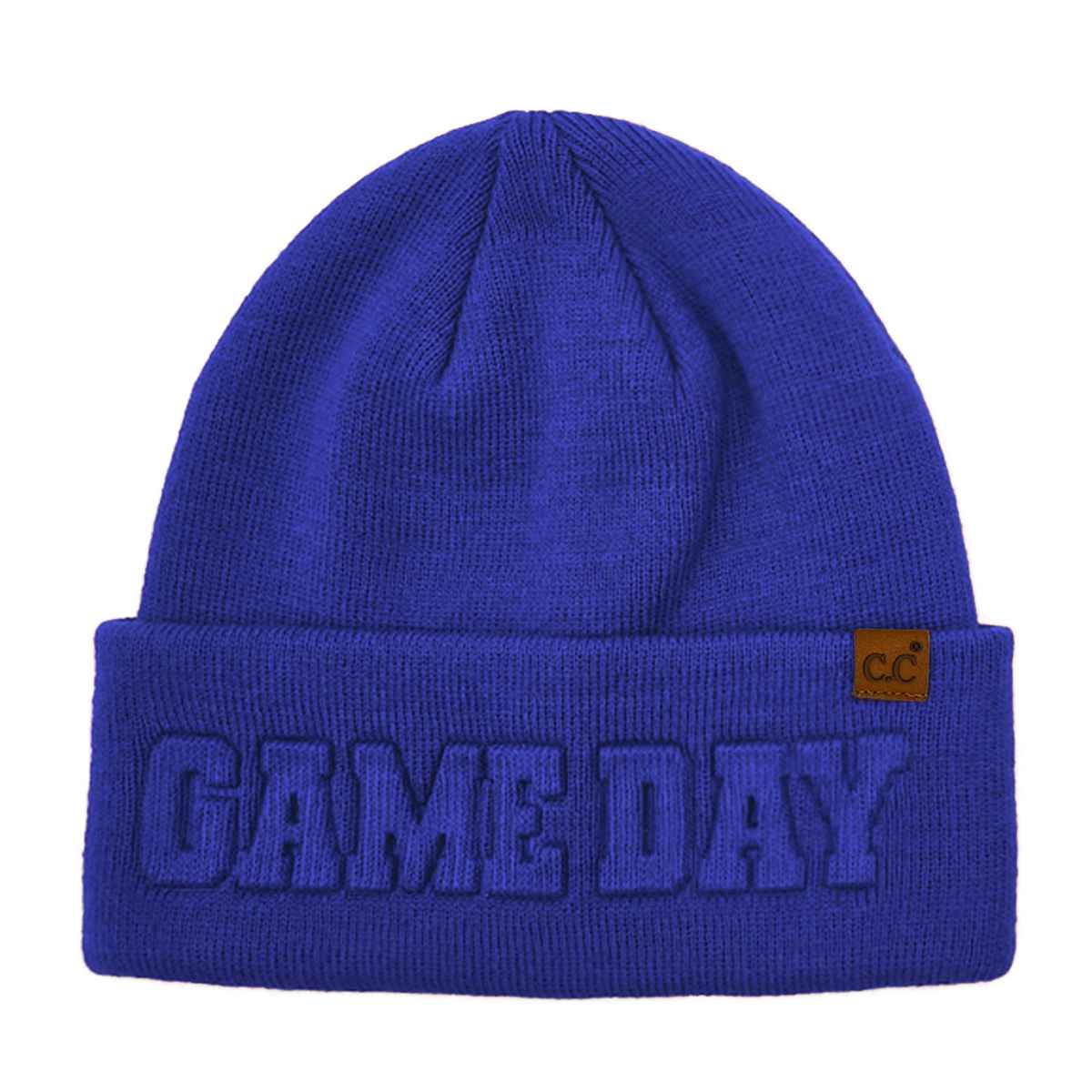 Gameday Embossed Cuff Beanie