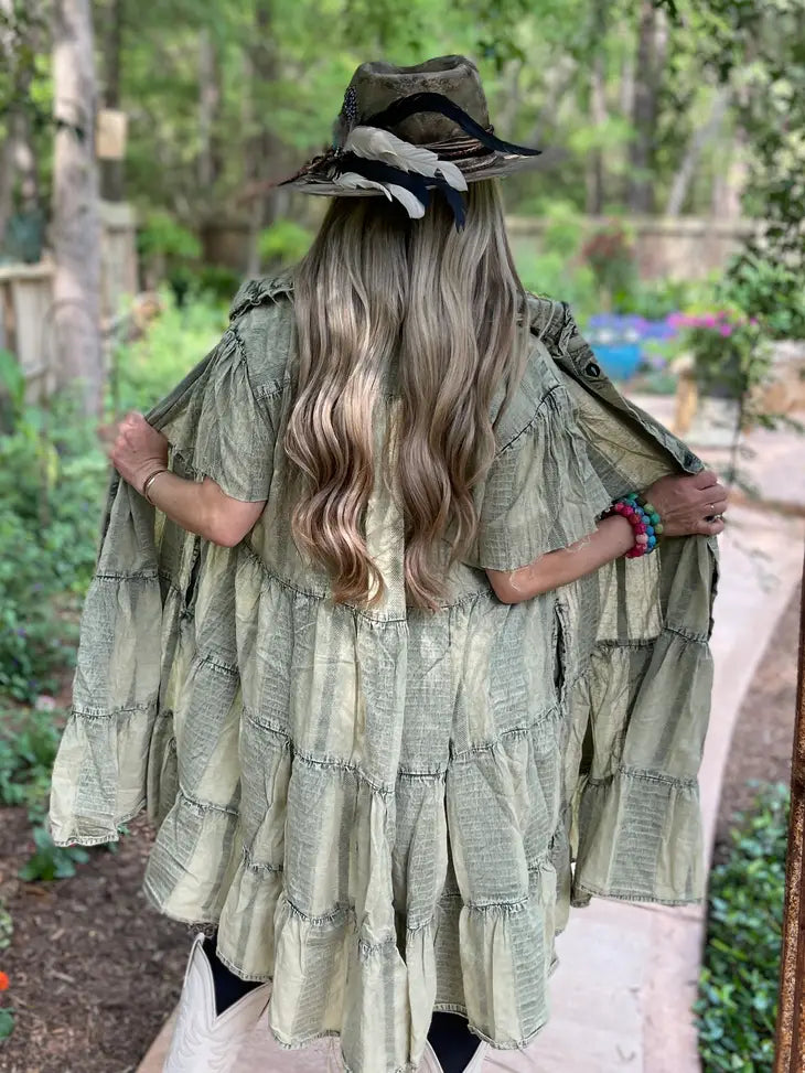 Pollyanna Distressed Duster Dress