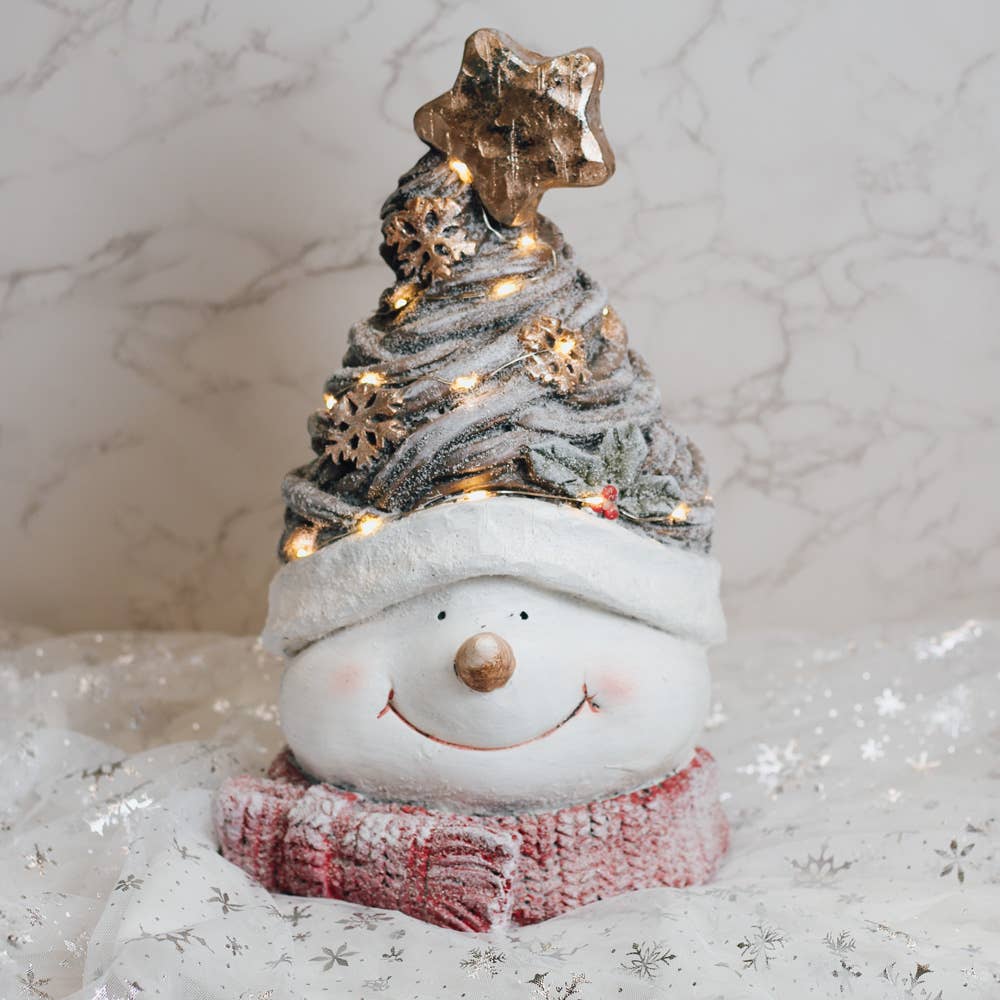 Star Snowman with LED Lights — Christmas, Holiday Decorations