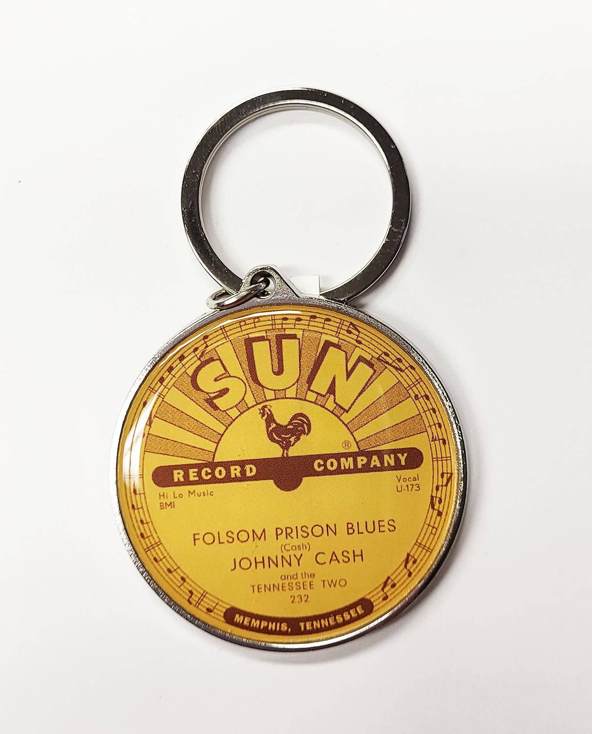 Sun Record Keychain - Johnny Cash Folsom Prison