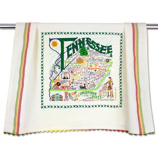 Dish Towels - Framed Embroidery Rick-Rack  (ALL AREAS)