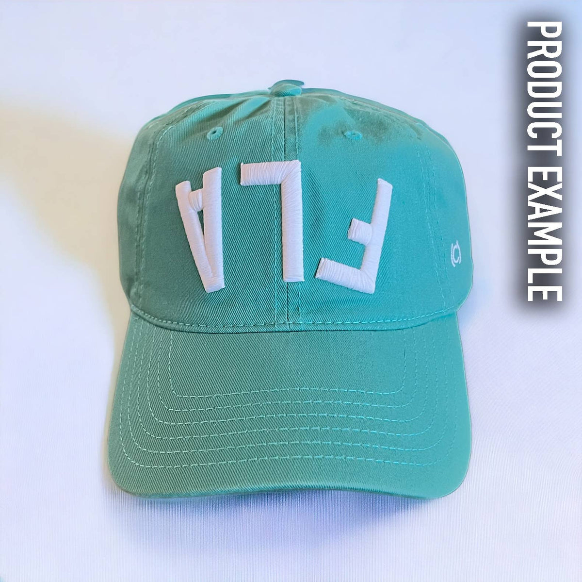 The Upside Down Dad Hat - RIVER LIFE: Seafoam Cotton Hat
