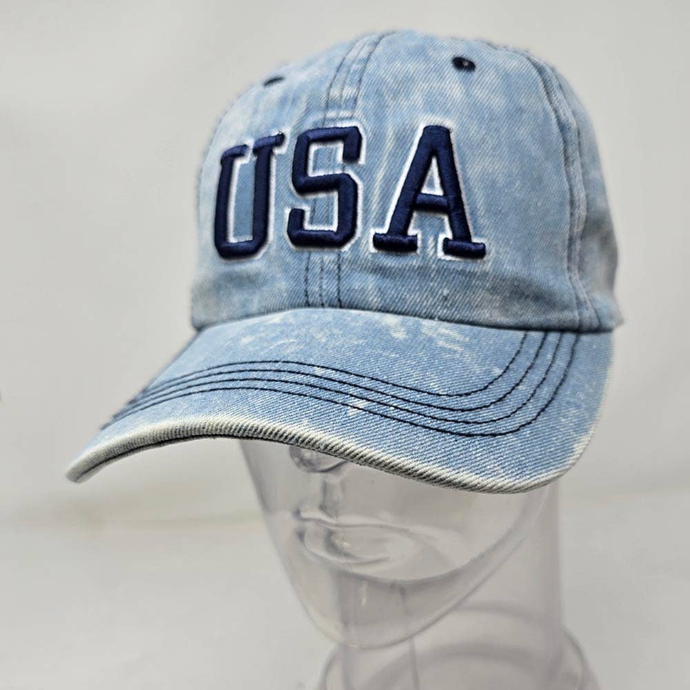 USA Embroidered Baseball Cap