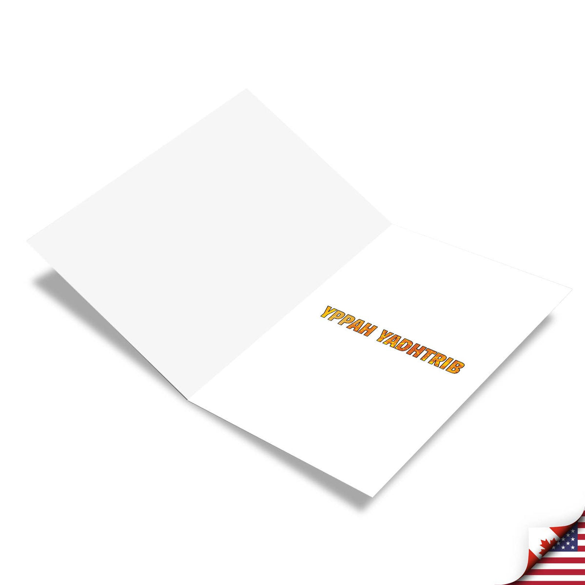 Alphabet Backwards Funny Birthday Greeting Card
