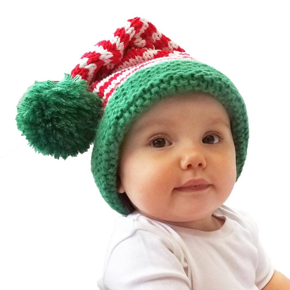 Santa Candy Stripe Stocking Hat  S (0-6 Months)