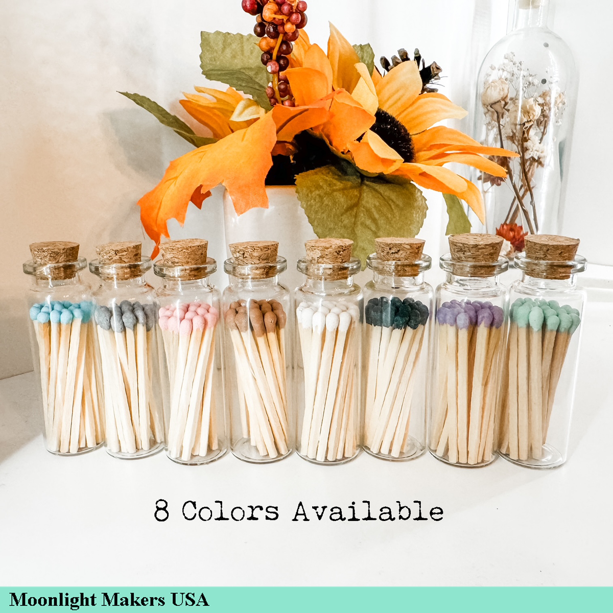 Fancy Safety Matches in Glass Vial -
