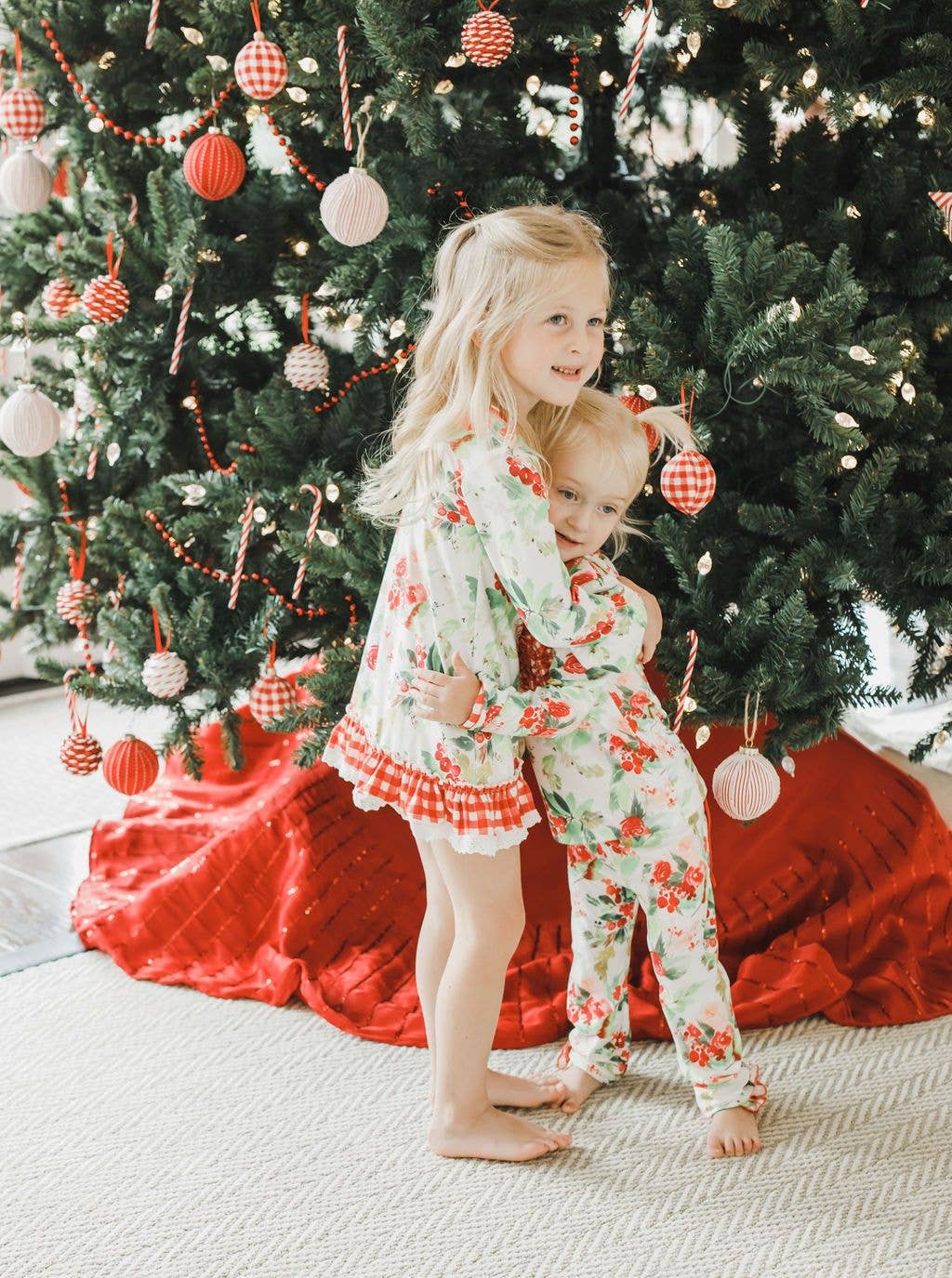 Christmas Floral - Lace Gown with Bloomers: