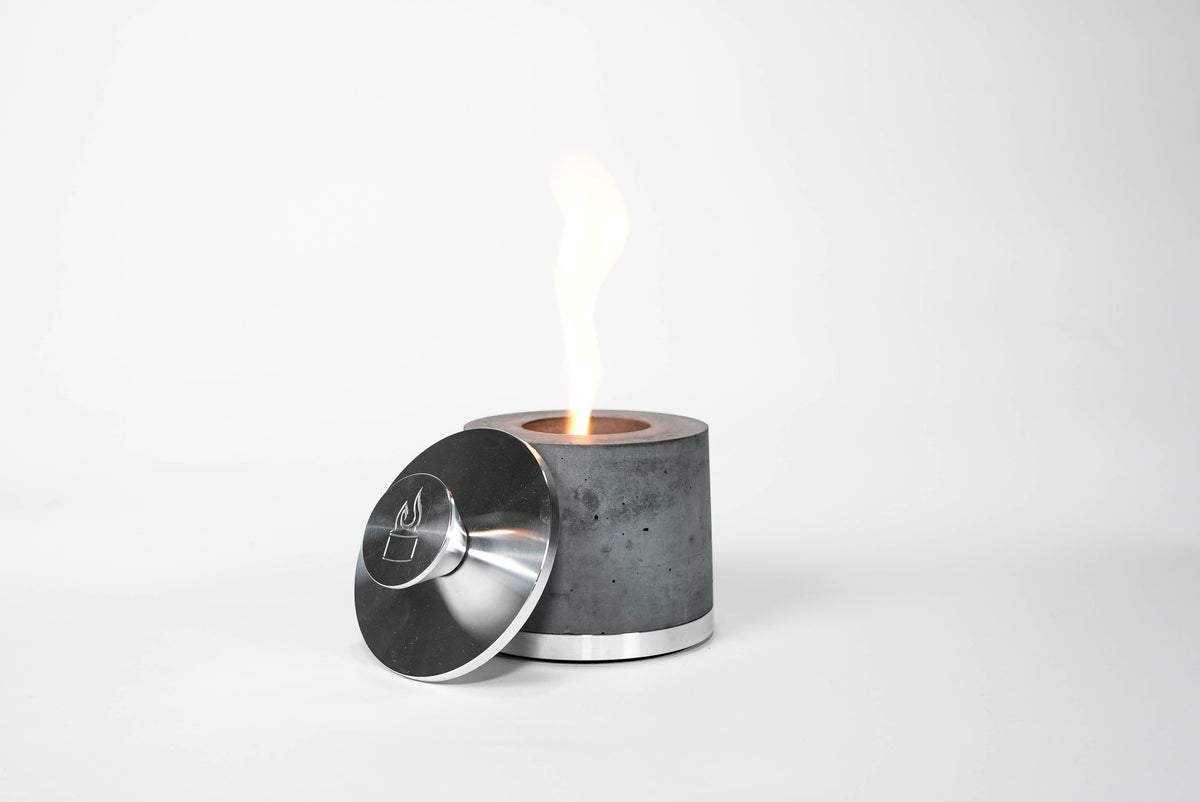 FLIKRFIRE® Table Top Fireplace: Black/Round