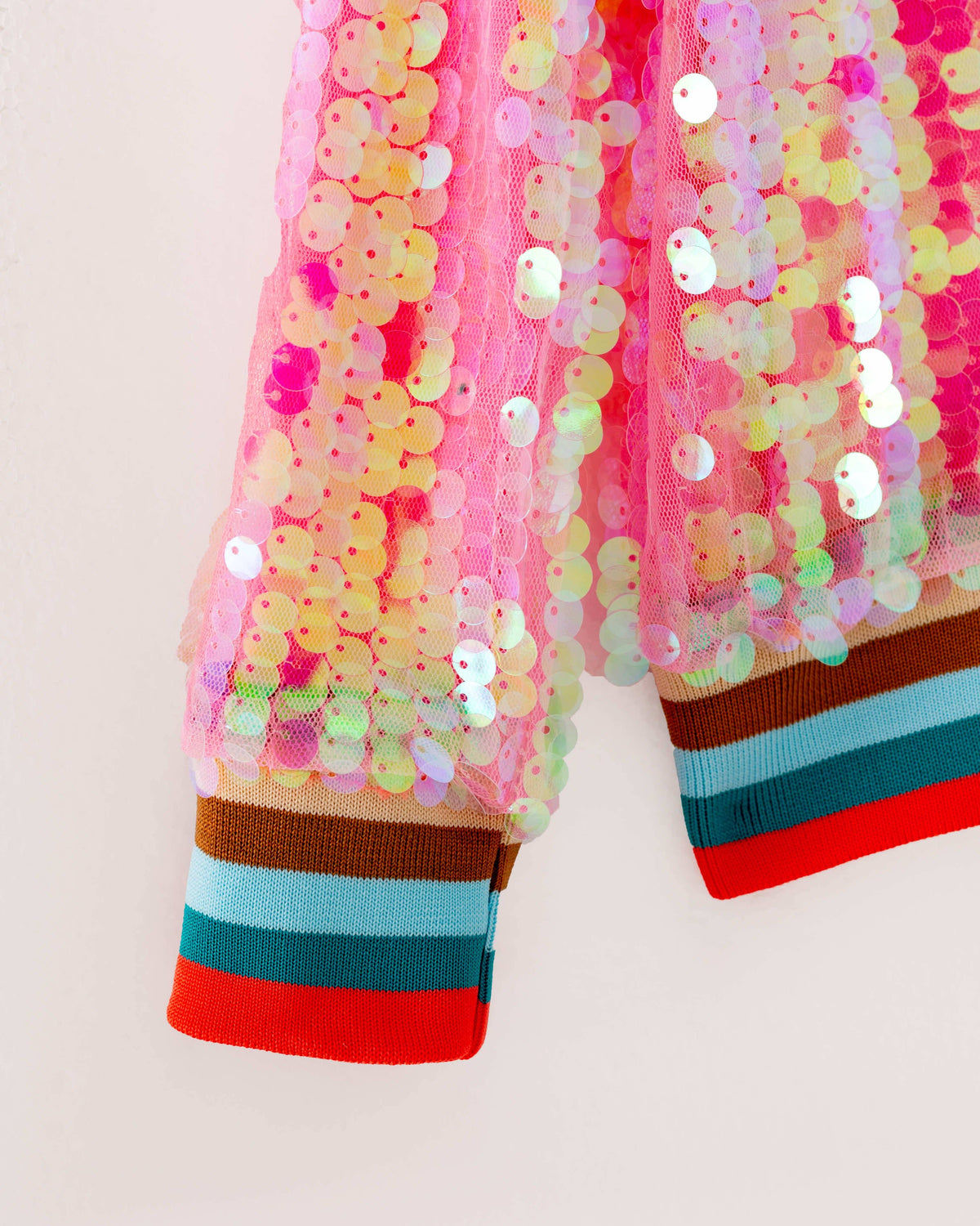 Pink Sequin Girl Jacket Top