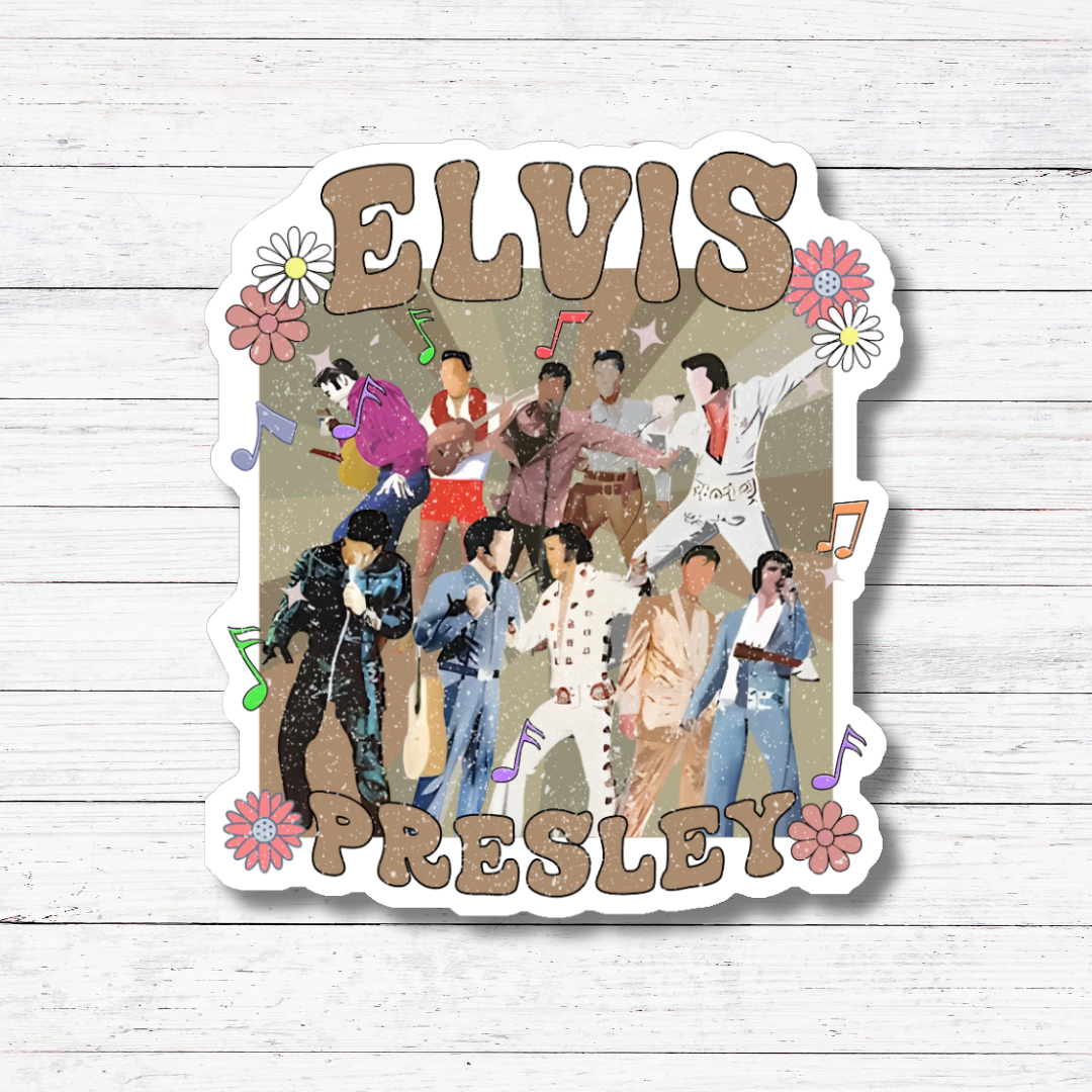 Elvis Group- Elvis Stickers Glossy Vinyl