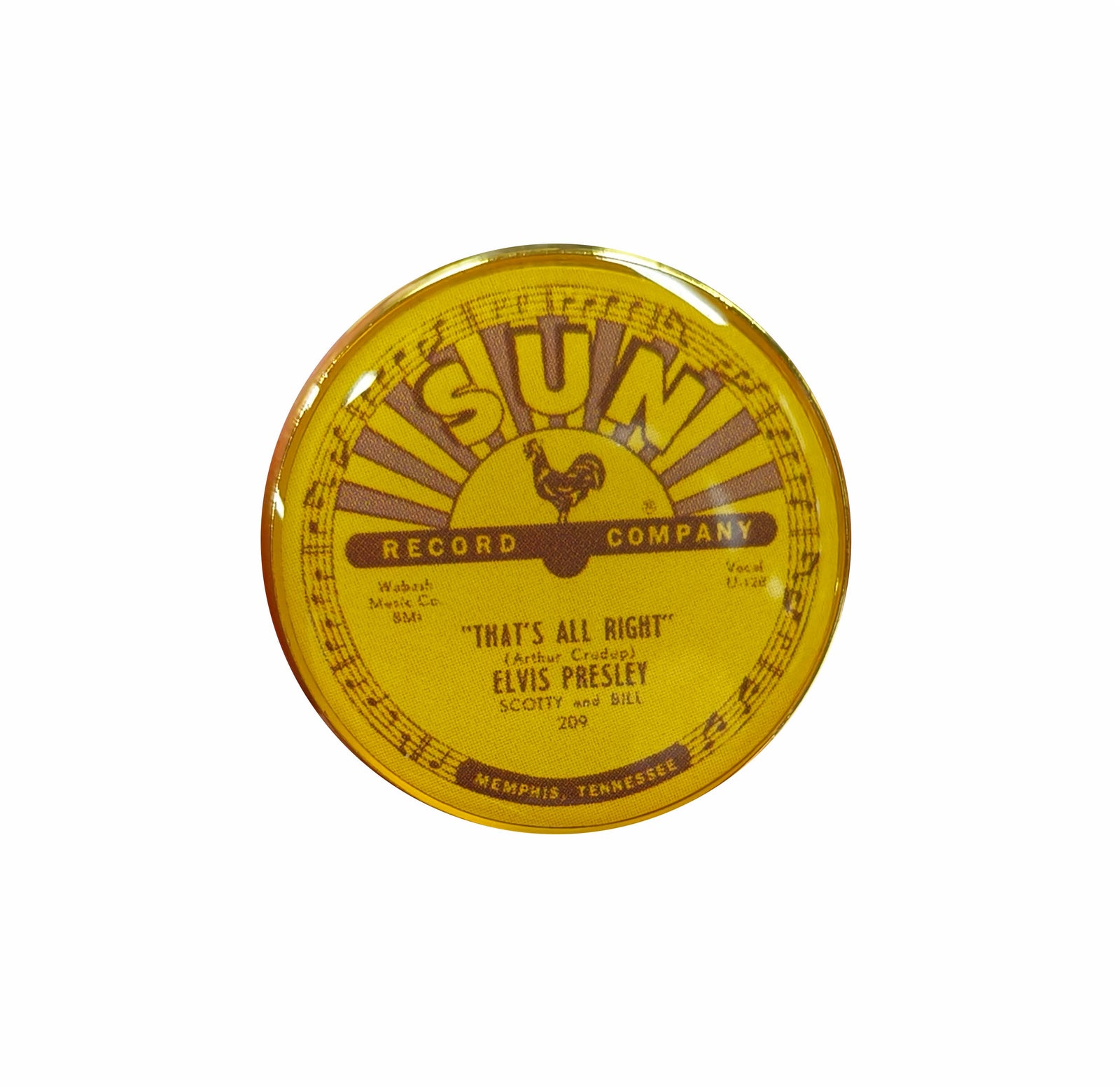 Sun Record Pin