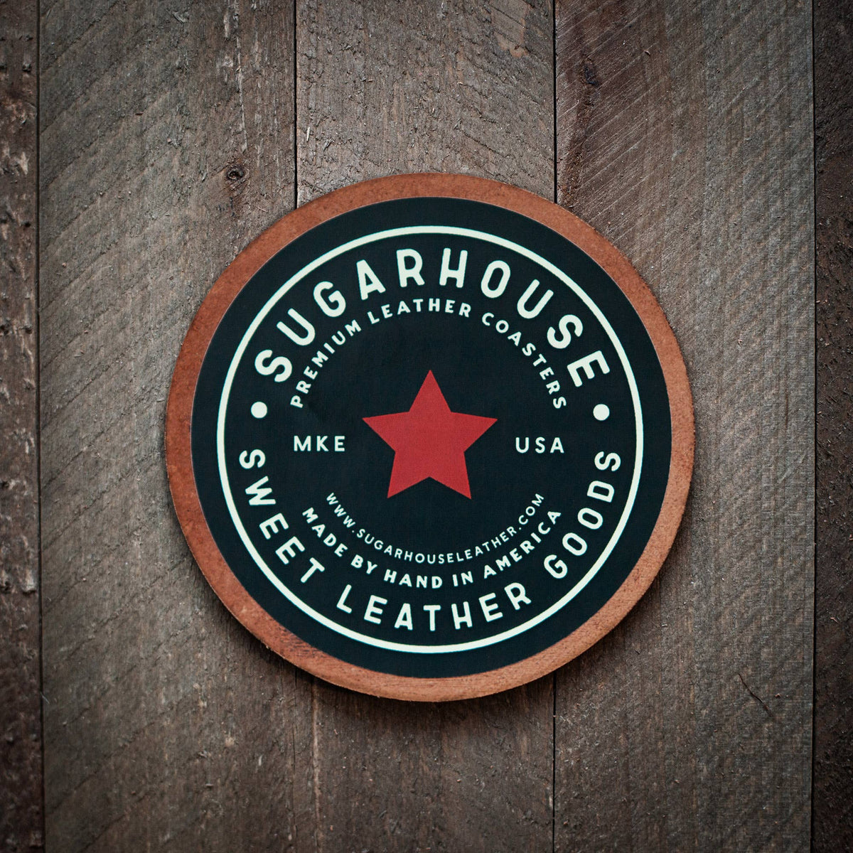 More of a Whiskey &amp; Cigars Kind of Guy Leather Coaster
