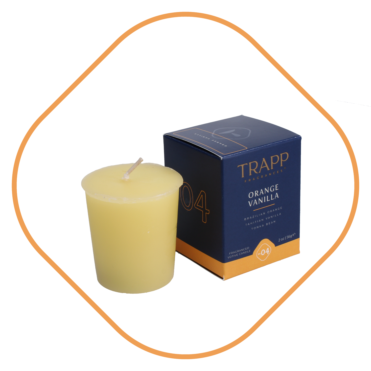 No. 04 Orange Vanilla 2 oz. Votive Candle