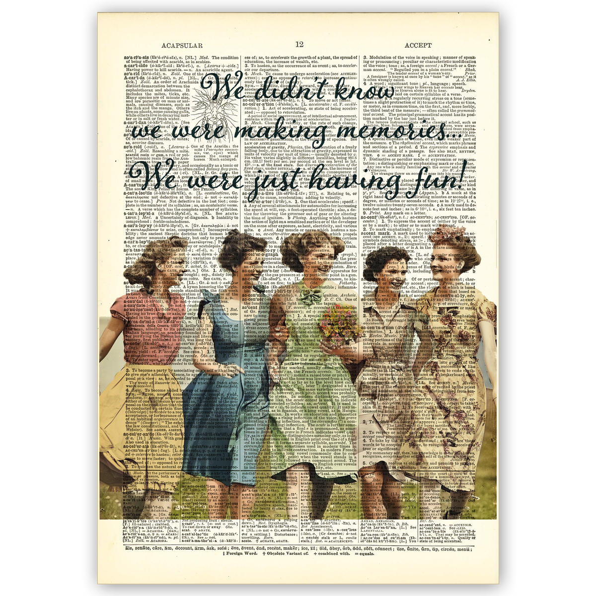 Art Print Dictionary Page | We Didn't Know