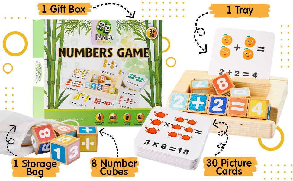 Montessori Toy for Kids - Number Blocks - Math Learning Toys