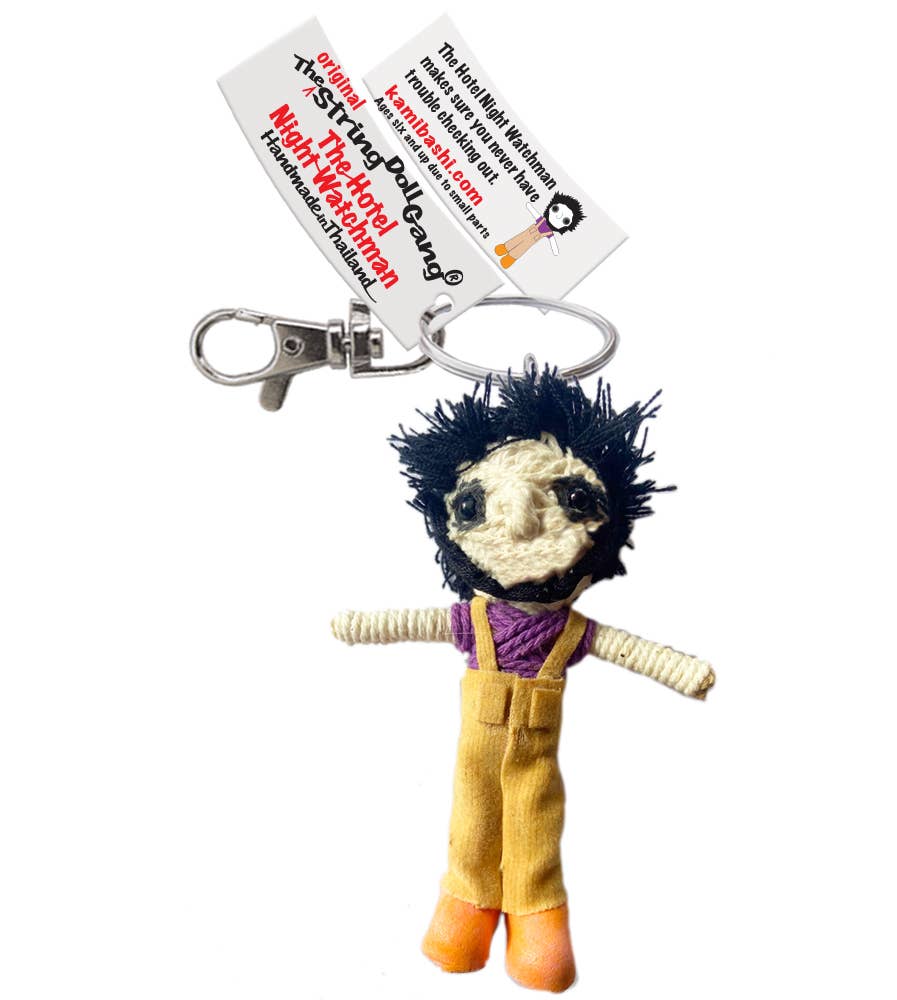 The Hotel Night Watchman String Doll Keychain