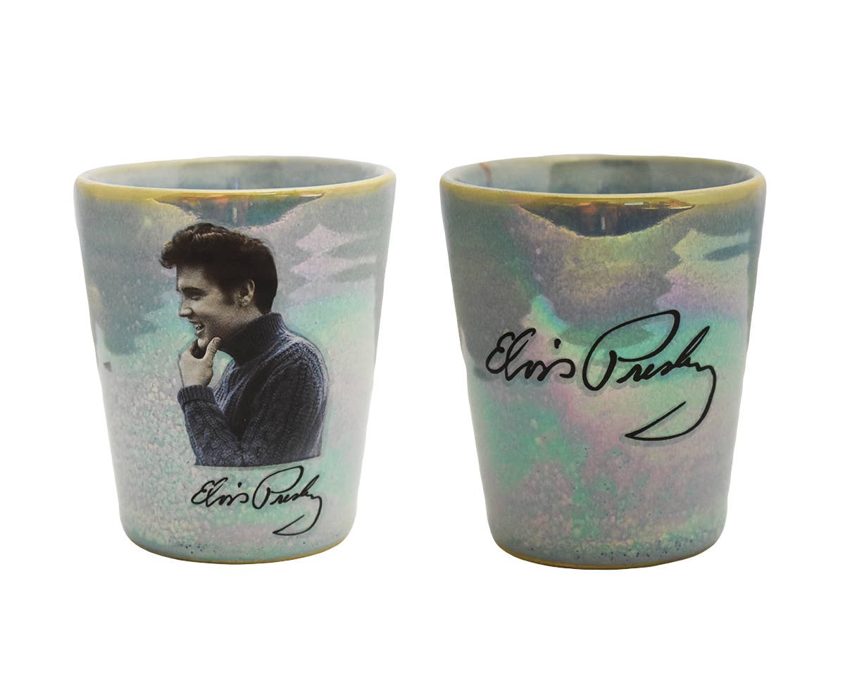 Elvis Shot Glass - Blue Sweater Design