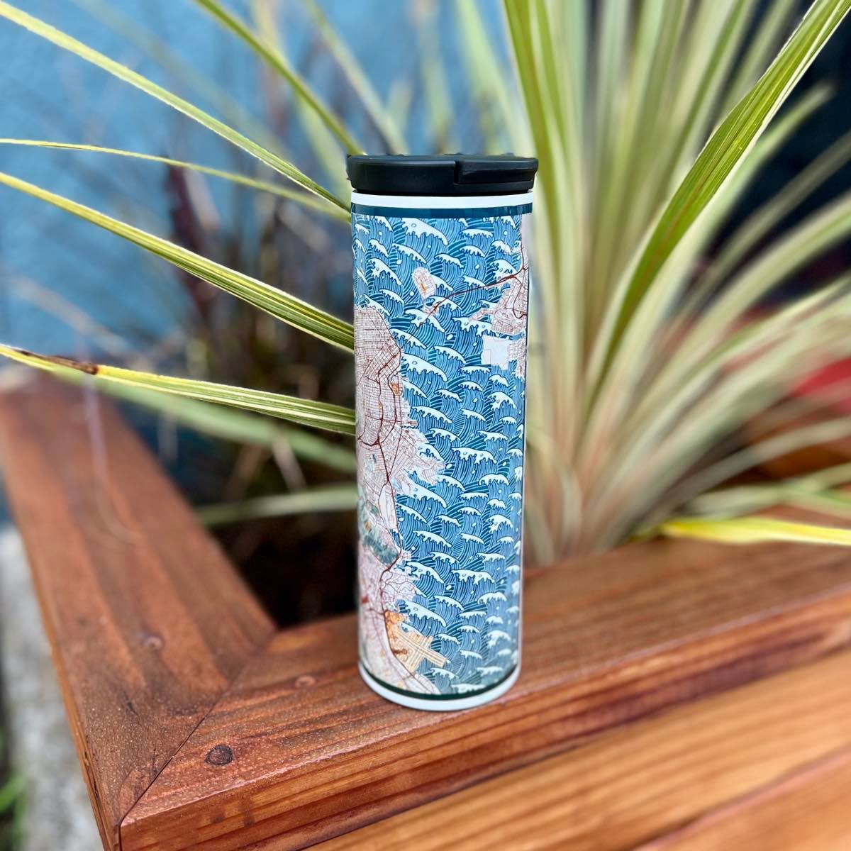 Memphis TN Map Tumbler in Woodblock