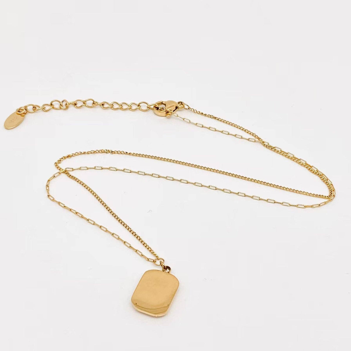 'where Is Love' Chocolate Design 18K Gold Plated Necklace