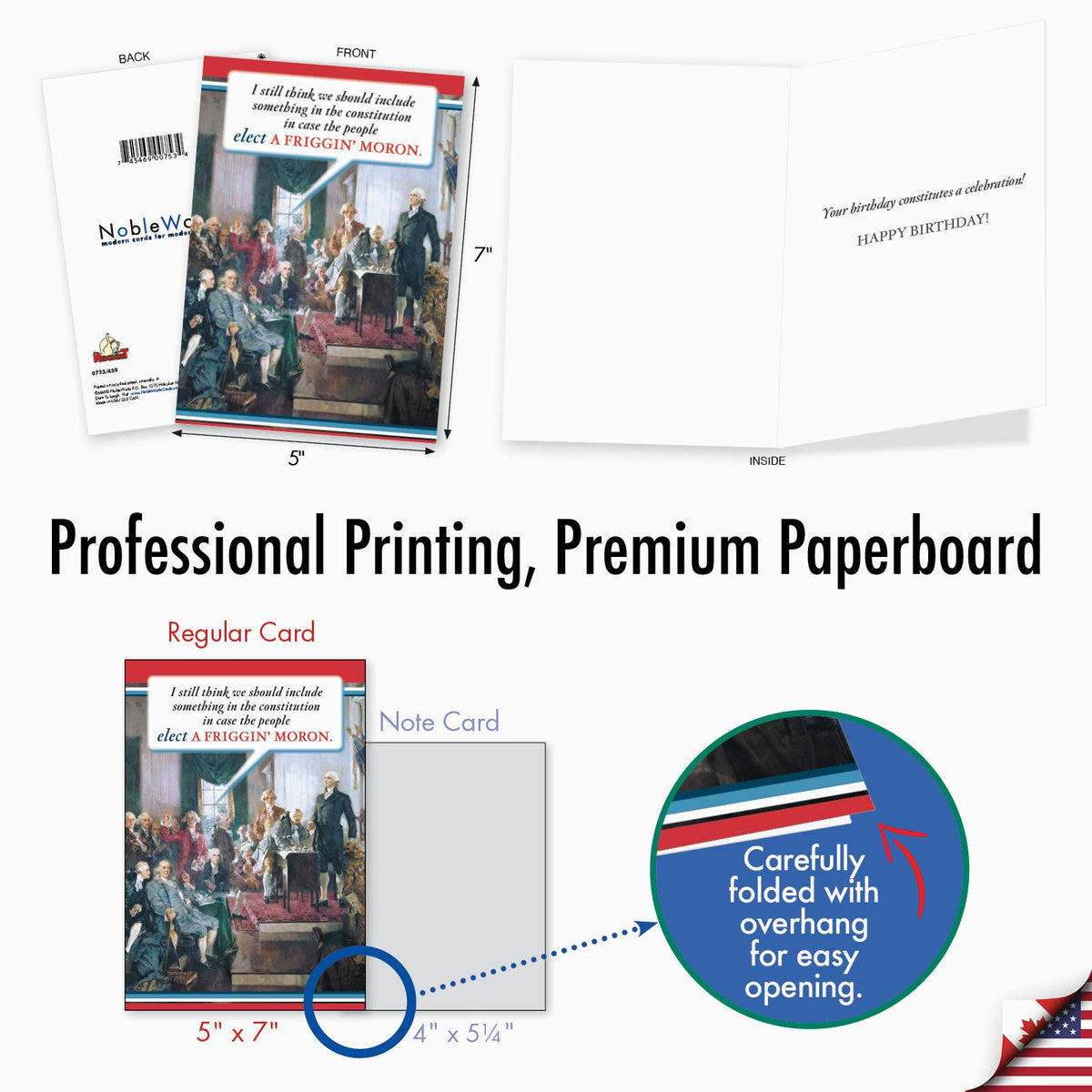 Constitution (0753) Funny Birthday Greeting Card