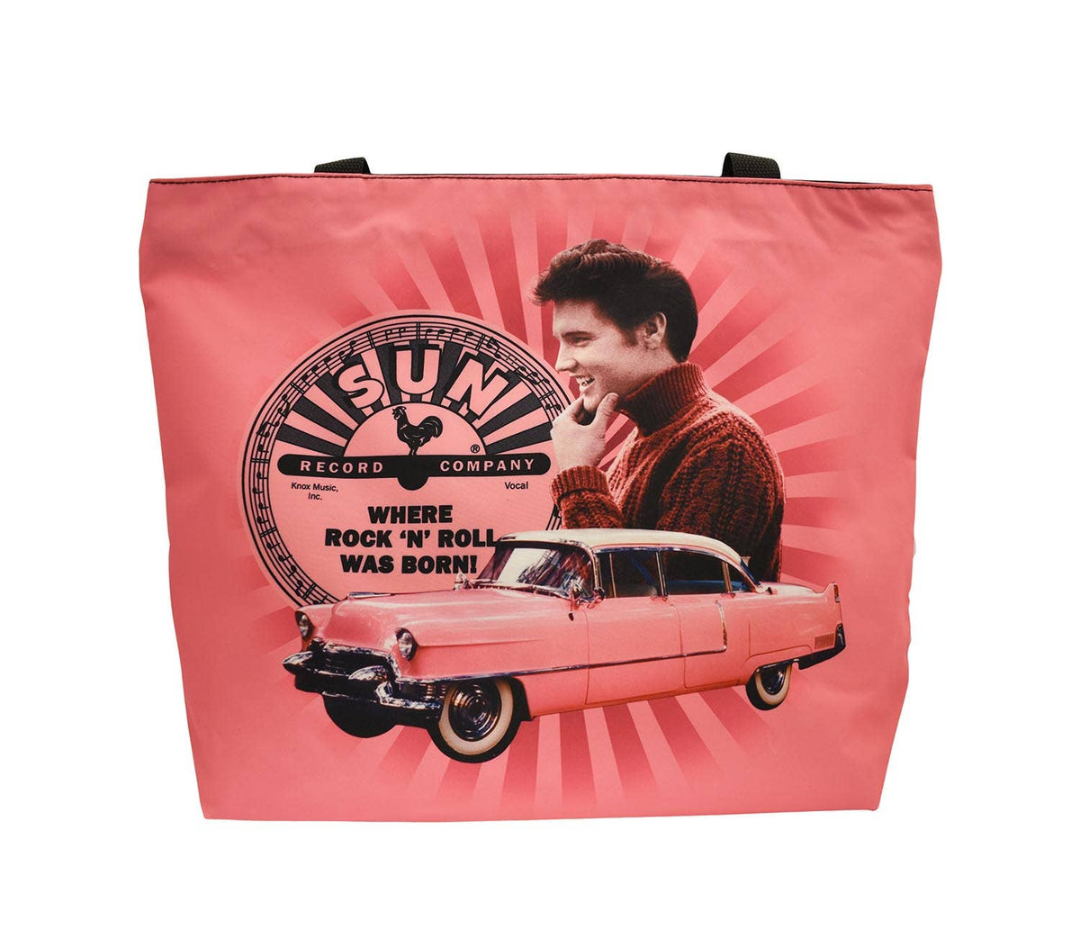 Sun Record Tote Bag - Elvis Pink