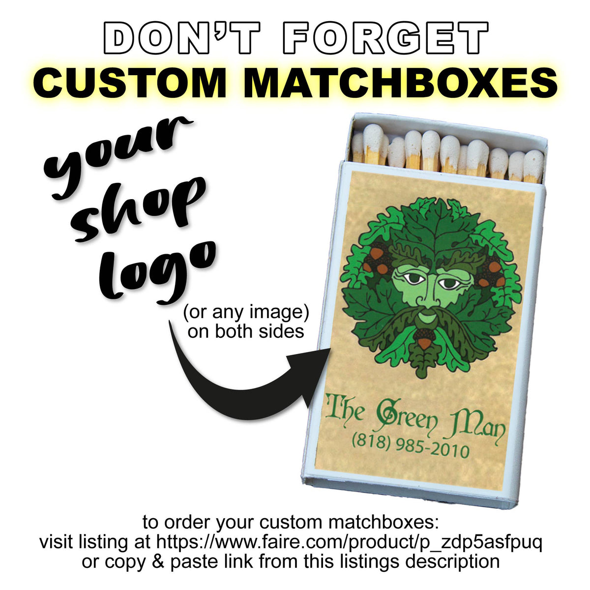 Matches • Happy Birthday • Home Decor for Candles &amp; Incense