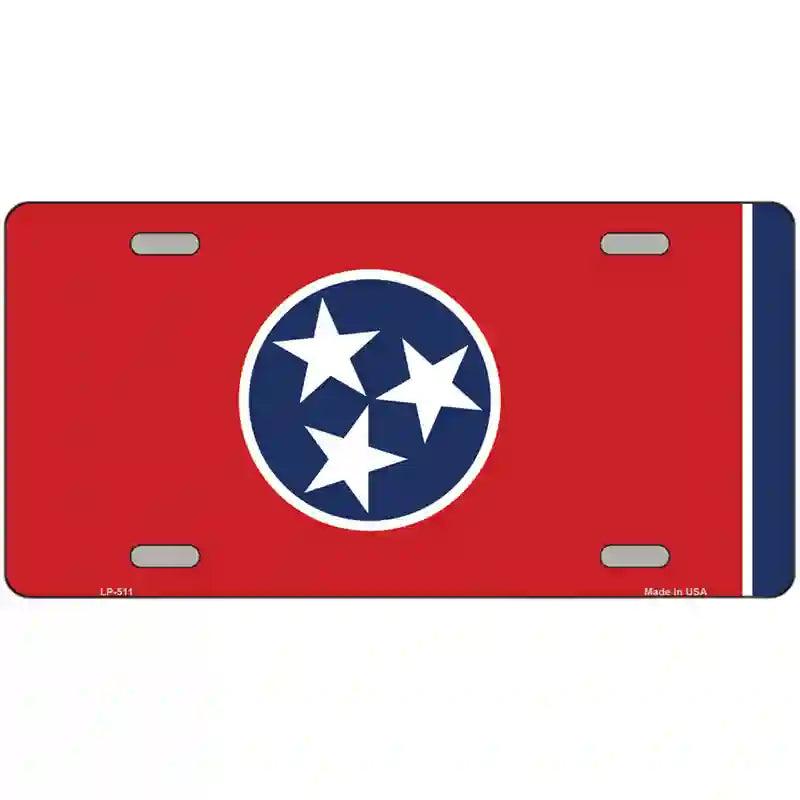 Tennessee State Flag Metal Novelty License Plate