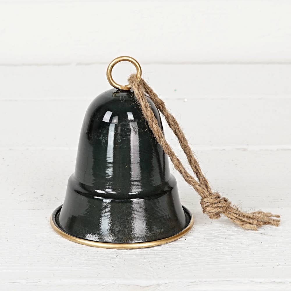 Metallic Bronze gold Liberty Bell w. loop (5.5inH)