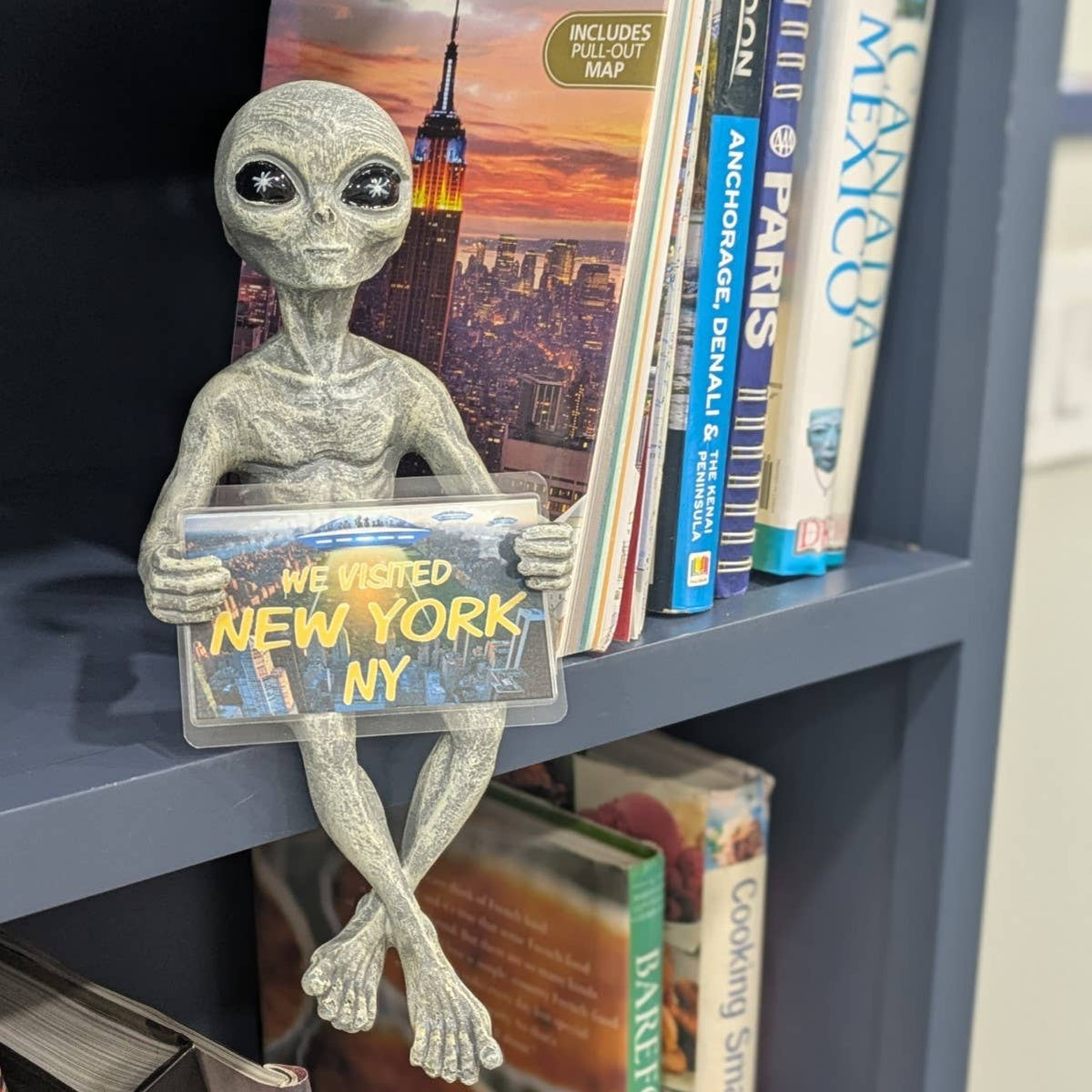 Customizable 'Milkyway Messenger' 10" H Alien Shelf Sitter