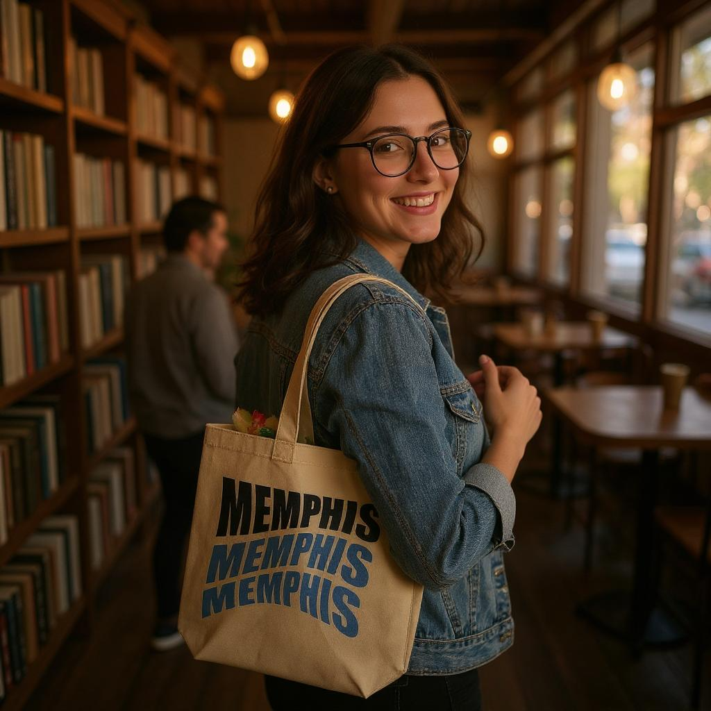 The Memphis Wave Tote Bag- Stylish and Eco-Friendly