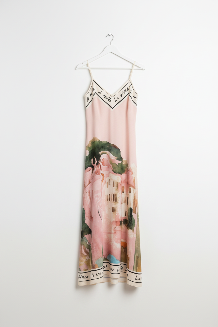Rose Pink  Silk Maxi-One Size