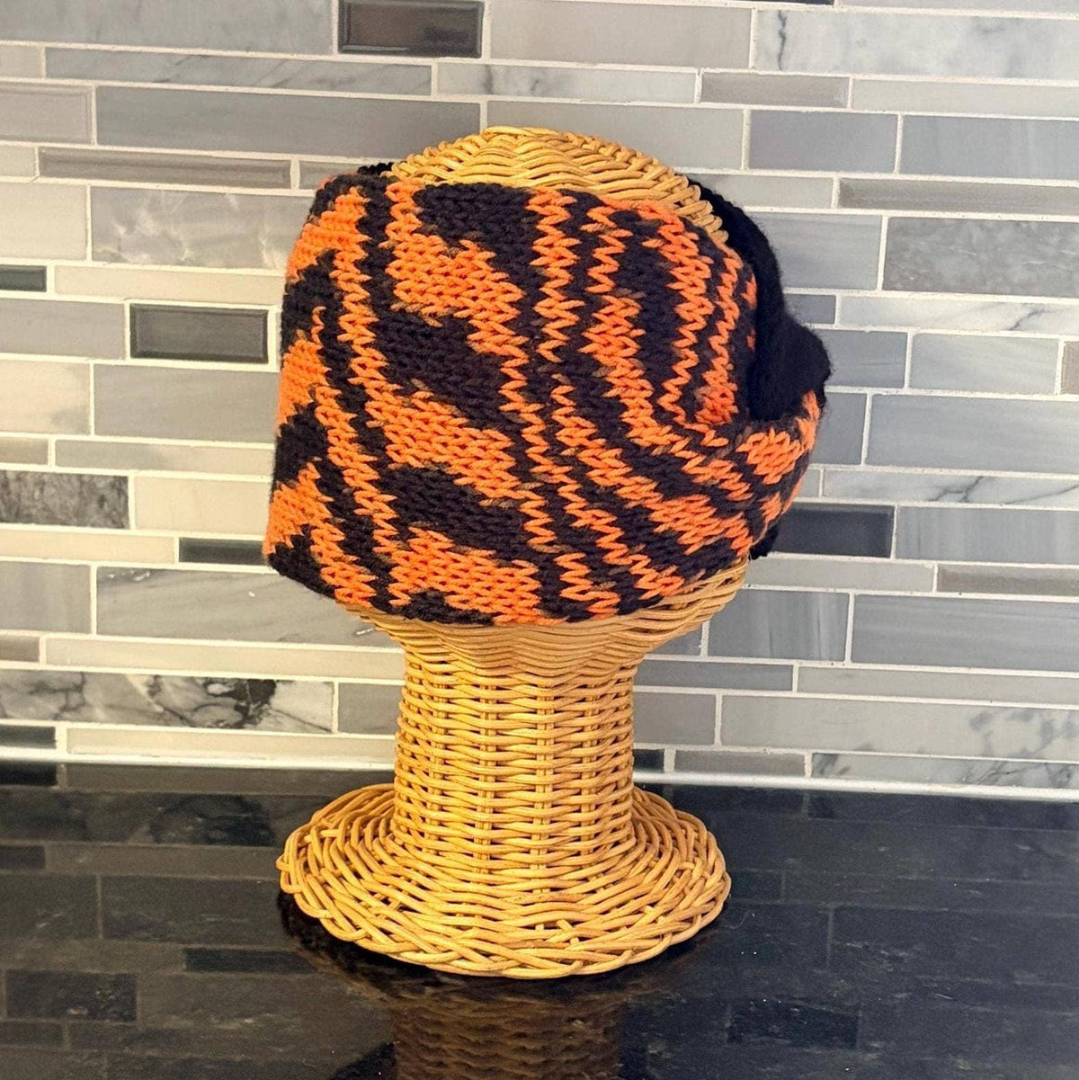 Tiger Stripe Knit Twist Headband | Cincinnati Team Spirit