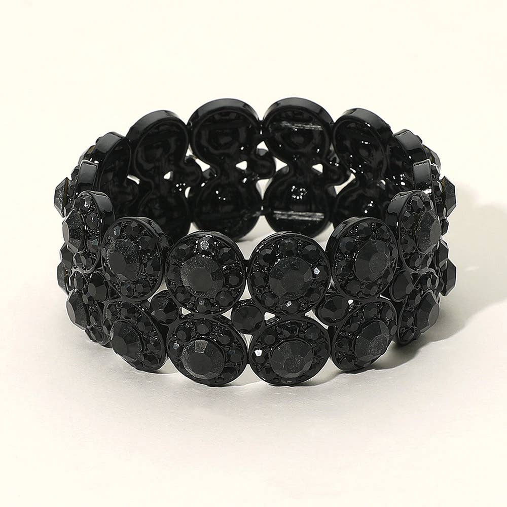 Crystal Rhinestone Stretch Bracelet