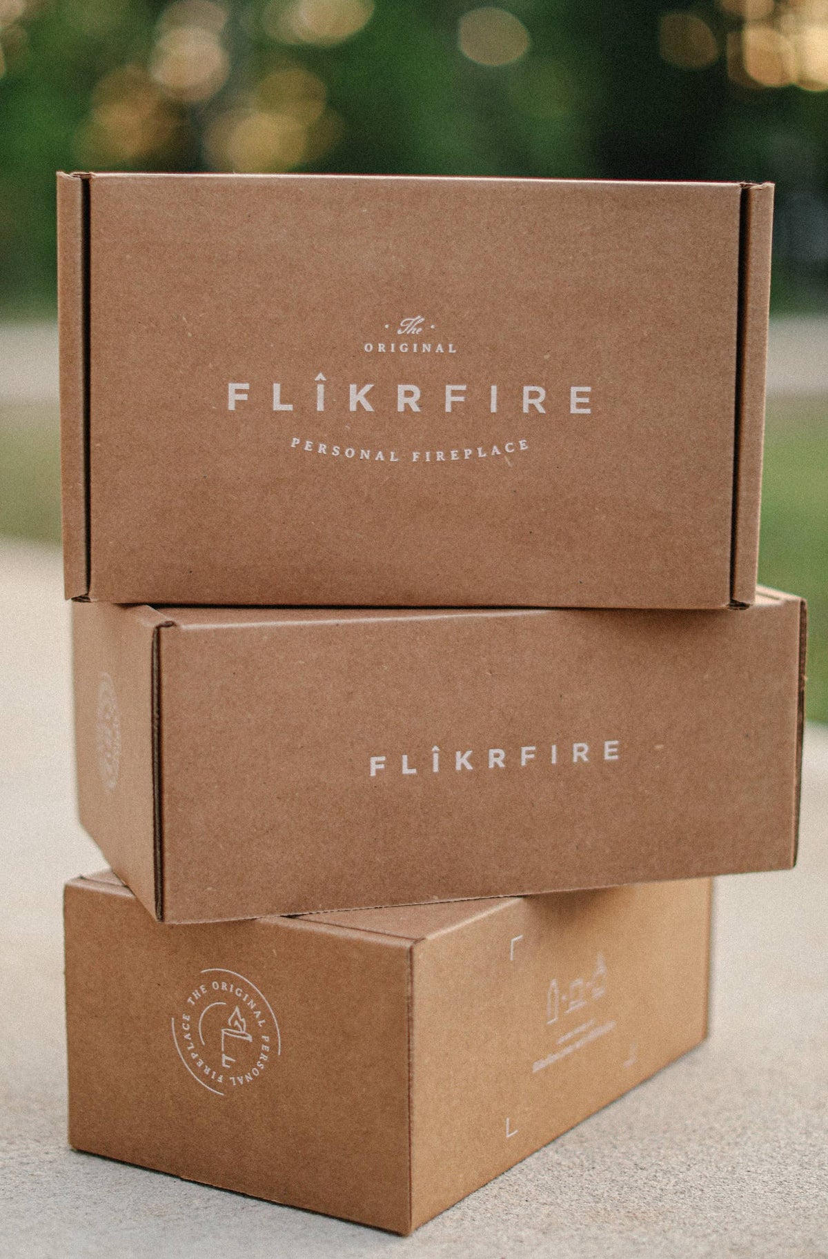 FLIKRFIRE® Table Top Fireplace: Black/Round