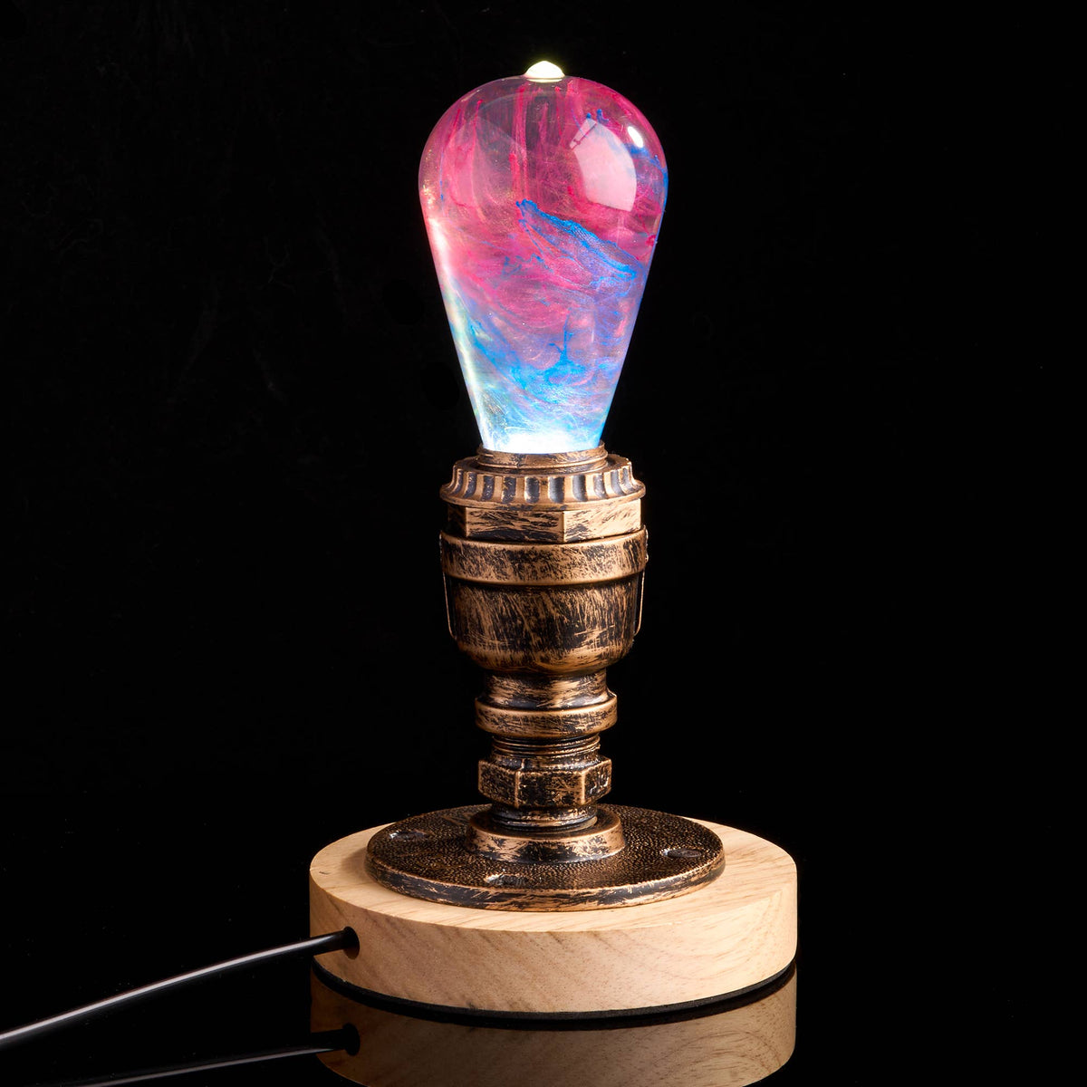 EP LIGHT Handmade Elsa Led Light Bulb Novelty Gifts: Bulb+Vintage Base