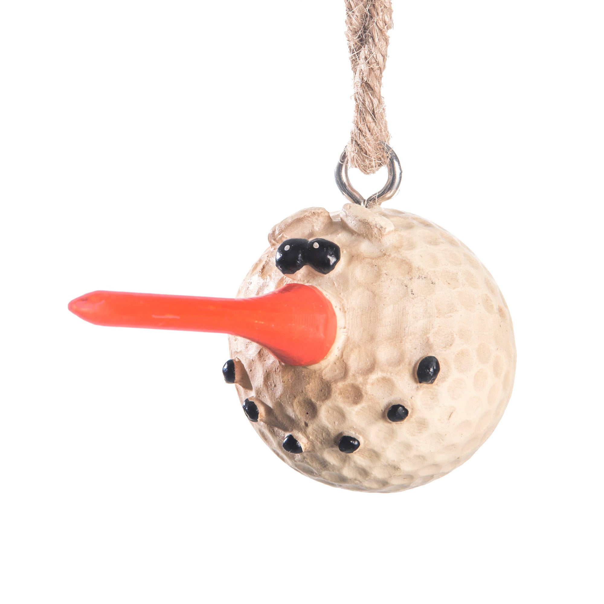 Golf Ball Snowman Ornament By Bert Anderson