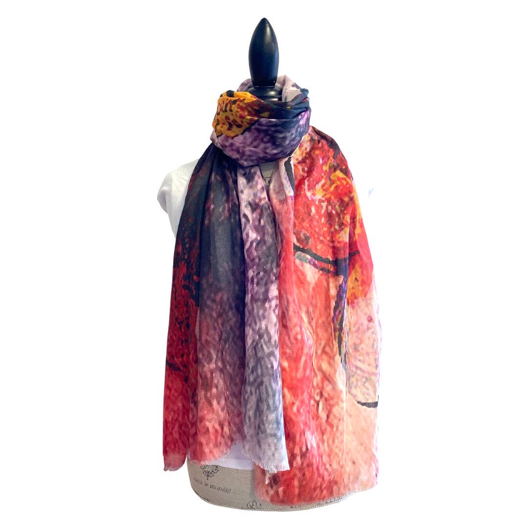 Vibrant Abstract Art Scarf