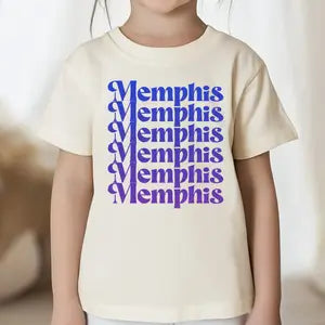 Memphis, Ombre - Natural Toddler Tee