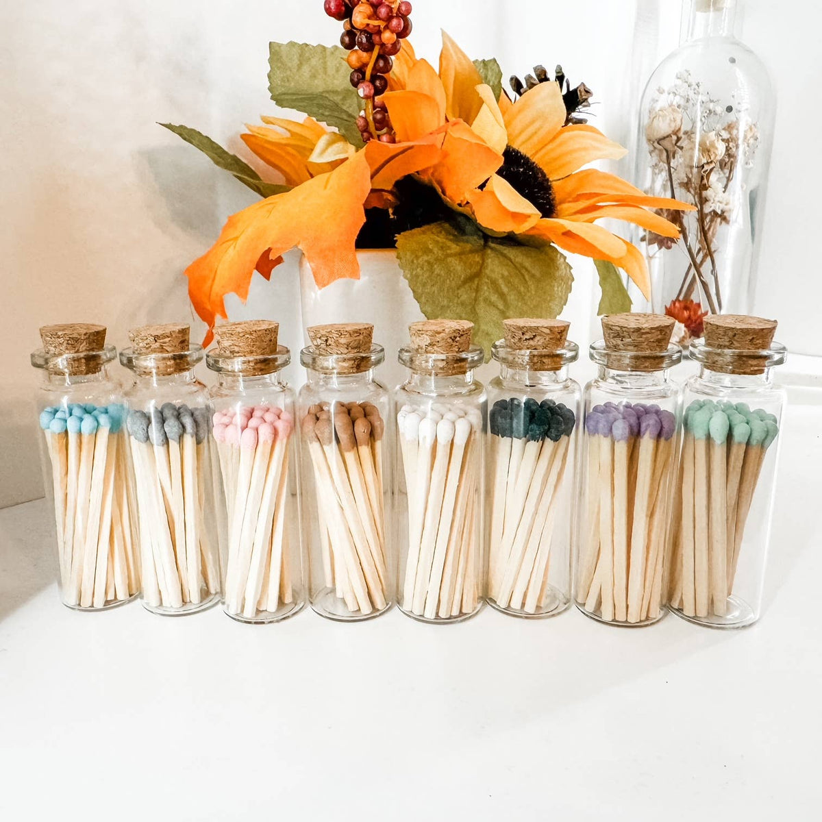 Fancy Safety Matches in Glass Vial -