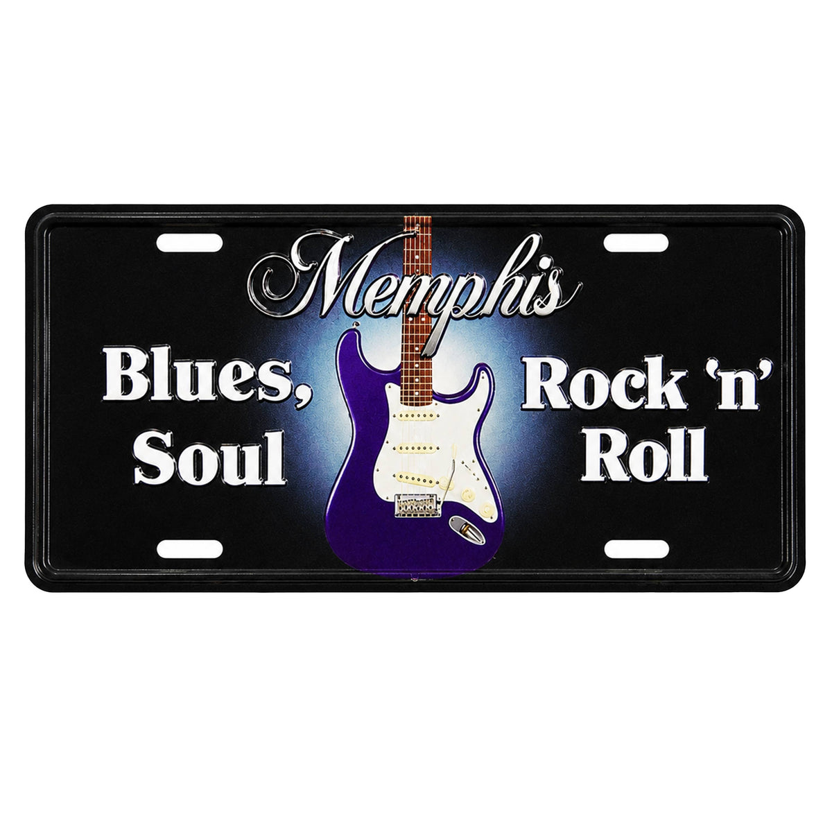 Memphis Magnet - License Plate Guitar Design