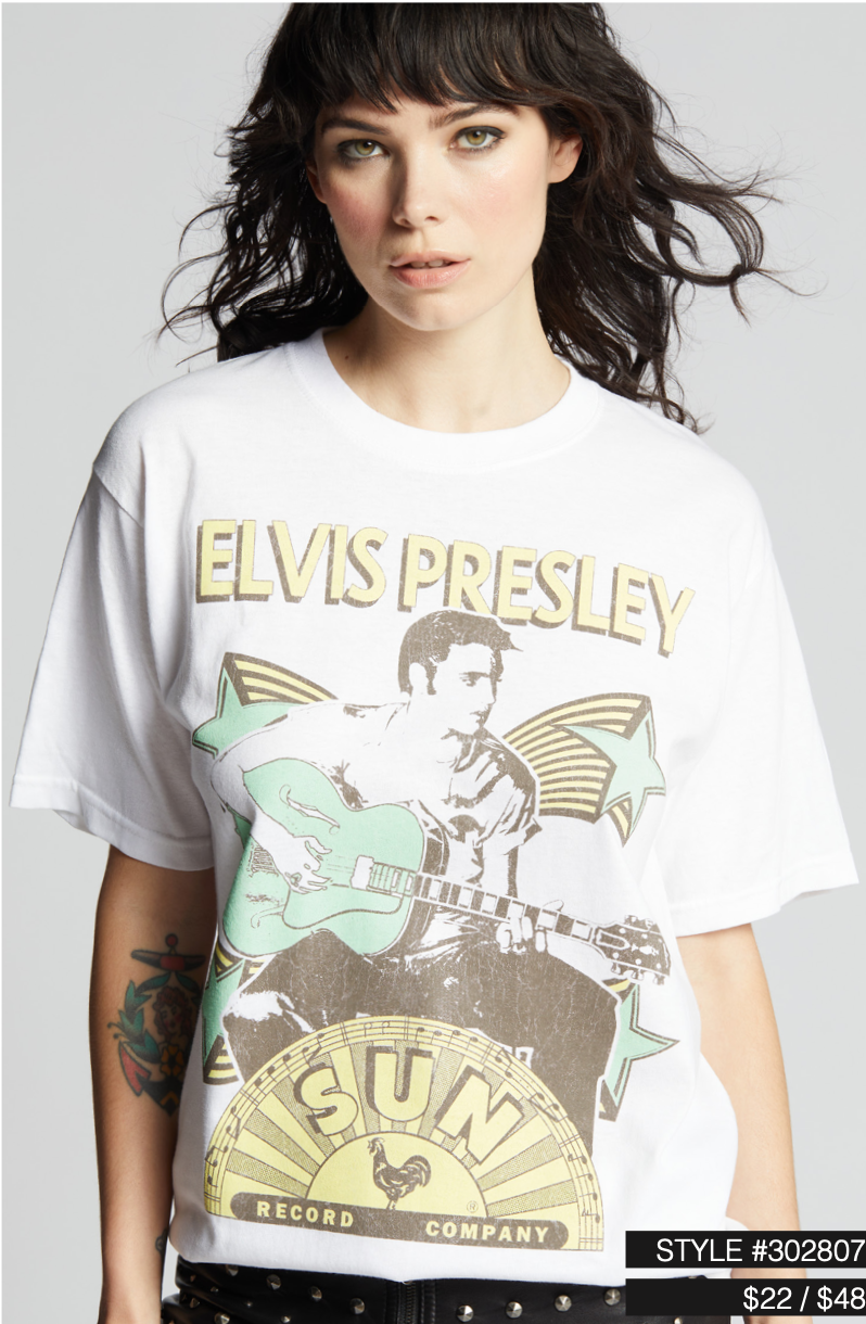 Sun Record X Elvis Unisex Graphic Tee
