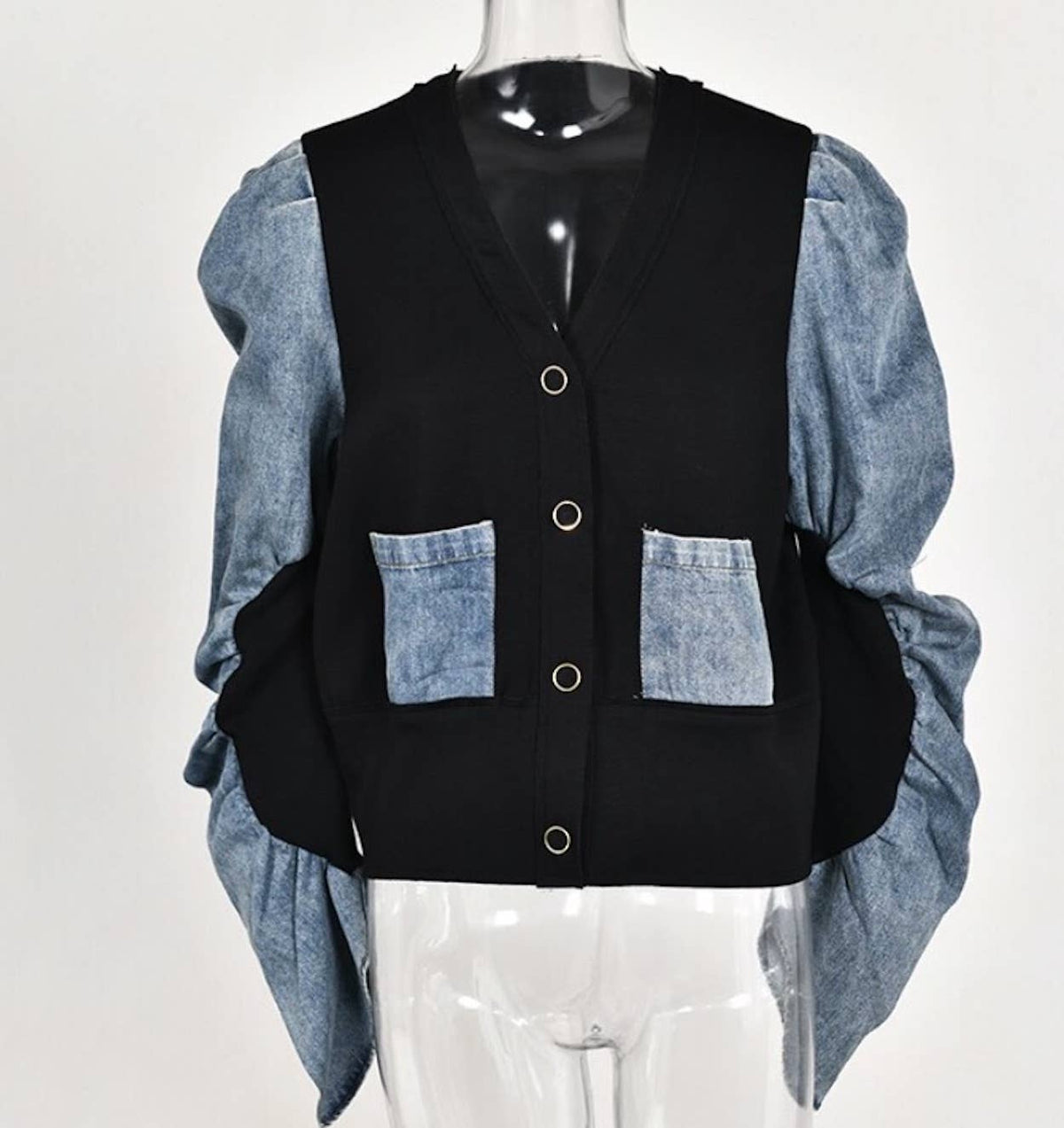 Shacket- Sweater/Shirt: Grey